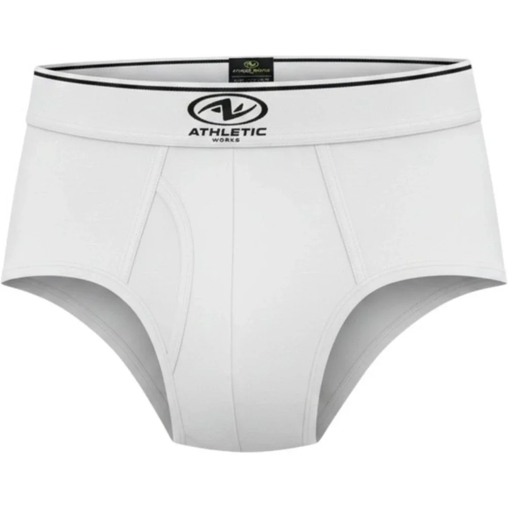Athletic Works Mens 3PK Performance Briefs 3XL 48-50 Moisture Wicking Grey Black